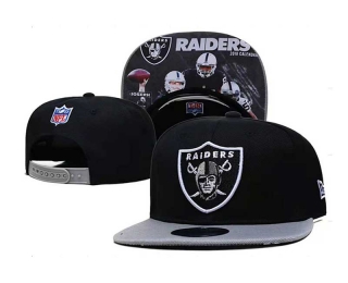 NFL Las Vegas Raiders New Era Black Gray 2018 Calendar 9FIFTY Snapback Hat 2115