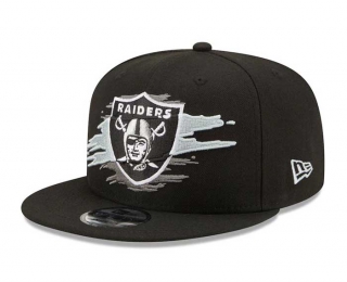 NFL Las Vegas Raiders New Era Black Logo Tear 9FIFTY Snapback Hat 2116