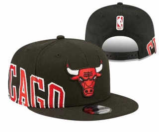NBA Chicago Bulls New Era Black Side Arch Jumbo 9FIFTY Snapback Hat 2275
