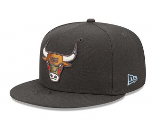NBA Chicago Bulls New Era Graphite Color Pack 9FIFTY Snapback Hat 2278