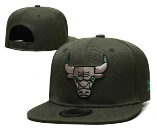 NBA Chicago Bulls New Era Olive Green 9FIFTY Snapback Hat 2281