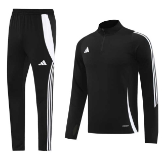 Men's Adidas Athletic Half Zip Jacket Sweatsuits Black