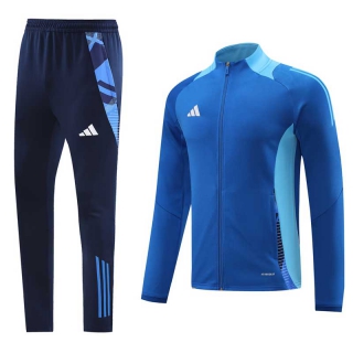 Men's Adidas Athletic Full Zip Jacket Sweatsuits Royal Navy