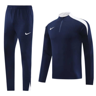 Men's Nike Athletic Half Zip Jacket Sweatsuits Navy