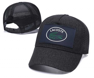 Wholesale Lacoste Curved Brim Patch Trucker Snapback Hats Graphite 7013