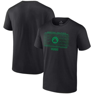 Men's Boston Celtics Fanatics Branded 2024 NBA Playoffs Fast Break Opportunity Short T-Shirt Black