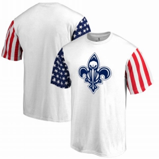 Men's NBA New Orleans Pelicans Fanatics Branded Stars & Stripes T-Shirt White