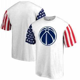 Men's NBA Washington Wizards Fanatics Branded Stars & Stripes T-Shirt - White