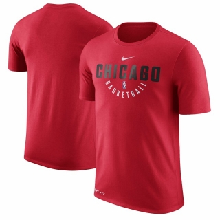 Men's Chicago Bulls Red Nike Practice Performance T-Shirt