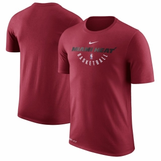 Men's Miami Heat Red Nike Practice Performance T-Shirt