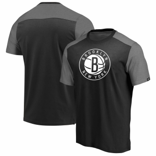 Men's NBA Brooklyn Nets Fanatics Branded Iconic Blocked T-Shirt – BlackHeathered Gray