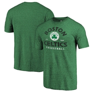 Men's NBA Fanatics Branded Boston Celtics Kelly Green Vintage Arch Tri-Blend T-Shirt
