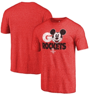 Men's NBA Fanatics Branded Houston Rockets Red Disney Rally Cry Tri-Blend T-Shirt