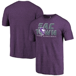 Men's NBA Fanatics Branded Sacramento Kings Purple Hometown Collection SAC Town Tri-Blend T-Shirt