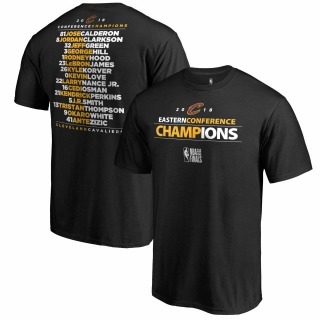 Men's Cleveland Cavaliers Fanatics Branded 2018 Eastern Conference Champions Backcourt Roster T-Shirt – Black