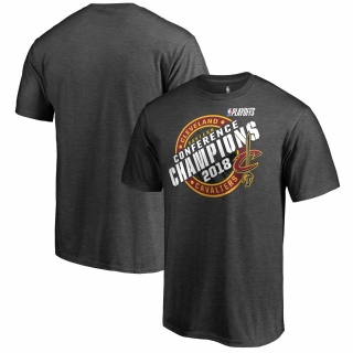 Men's Cleveland Cavaliers Fanatics Branded 2018 Eastern Conference Champions Keyhole Slogan T-Shirt – Heather Charcoal