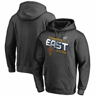 Men's Cleveland Cavaliers Fanatics Branded 2018 Eastern Conference Champions Locker Room Pullover Hoodie – Heather Charcoal