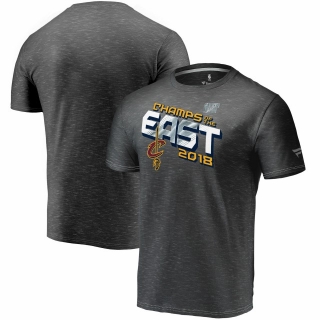 Men's Cleveland Cavaliers Fanatics Branded 2018 Eastern Conference Champions Locker Room T-Shirt – Heather Charcoal
