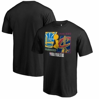 Men's Cleveland Cavaliers VS Golden State Warriors Fanatics Branded 2018 NBA Finals Bound Dueling Team Matchup T-Shirt – Heather Charcoal