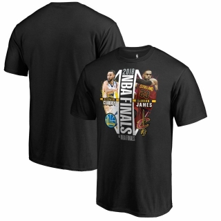 Men's Cleveland Cavaliers VS Golden State Warriors Fanatics Branded 2018 NBA Finals Bound Dueling Player Matchup T-Shirt – Black