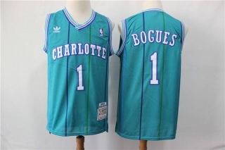Wholesale NBA CHA Tyrone Bogues 92-93 Season Adidas Retro Jerseys (2)