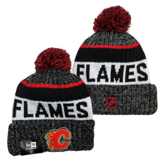 Wholesale NHL Calgary Flames Knit Beanie Hat 3002
