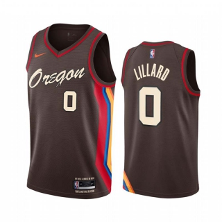 Wholesale NBA Portland Trail Blazers Lillard Nike Jersey City Edition (4)