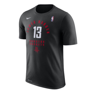 Men's NBA Houston Rockets James Harden 2022 Black T-Shirts (2)