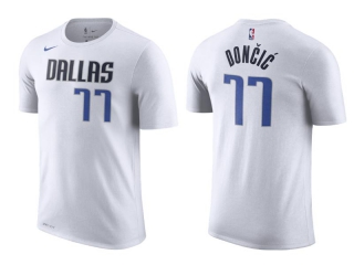 Men's NBA Dallas Mavericks Luka Dončić 2022 White T-Shirts (4)