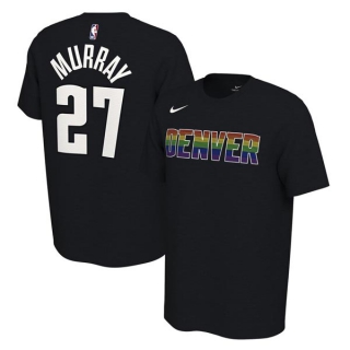 Men's NBA Denver Nuggets Jamal Murray 2022 Black T-Shirts (1)