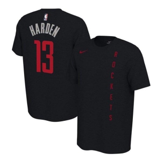 Men's NBA Houston Rockets James Harden 2022 Black T-Shirts (3)