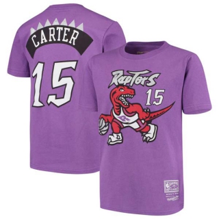 Men's NBA Toronto Raptors Vince Carter 2022 Purple T-Shirts (1)