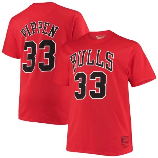Men's NBA Chicago Bulls Scottie Pippen 2022 Red T-Shirts (1)