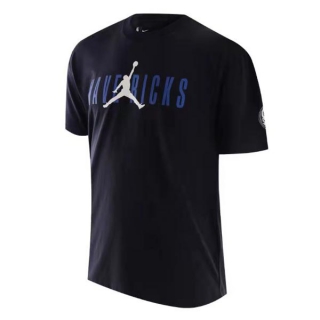 Men's NBA Dallas Mavericks 2022 Jordan Black T-Shirts (4)