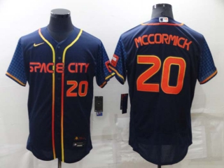 Men's MLB Houston Astros Chas McCormick #20 Nike Navy 2022 City Connect Flex Base Jerseys (2)
