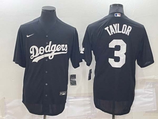Men's MLB Los Angeles Dodgers Chris Taylor #3 Jersey (6)