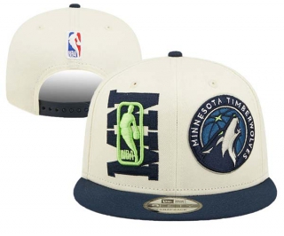 Wholesale Minnesota Timberwolves New Era Cream Navy 2022 NBA Draft 9FIFTY Snapback Hat 3004