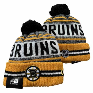 Wholesale NHL Boston Bruins New Era Knit Beanie Hat 3010