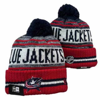 Wholesale NHL Columbus Blue Jackets New Era Knit Beanie Hat 3002