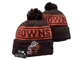 Wholesale NFL Cleveland Browns New Era Brown Knit Beanie Hats 3033
