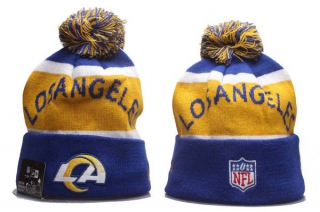 NFL Los Angeles Rams New Era Blue Yellow Knit Beanie Hat 5007