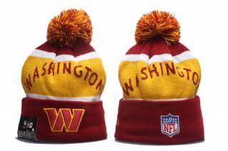 NFL Washington Commanders New Era Red Yellow Knit Beanie Hat 5010