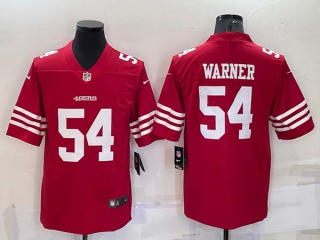 Men's San Francisco 49ers #54 Fred Warner 2022 New Scarlet Vapor Untouchable Limited Stitched Football Jersey