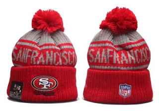 NFL San Francisco 49ers New Era Graphite Red 2022 Sideline Beanies Knit Hat 5021