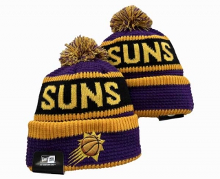 NBA Phoenix Suns New Era Purple Gold Beanies Knit Hats 3004