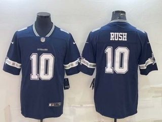 Men's Dallas Cowboys #10 Cooper Rush Navy Blue Team Color Stitched Vapor Untouchable Limited Jersey