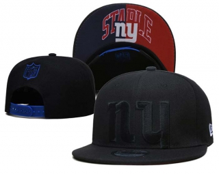 NFL New York Giants New Era Black On Black 9FIFTY Snapback Hat 6014