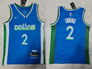 Men's NBA Dallas Mavericks Kyrie Irving 22-23 Nike Blue City Edition Jersey