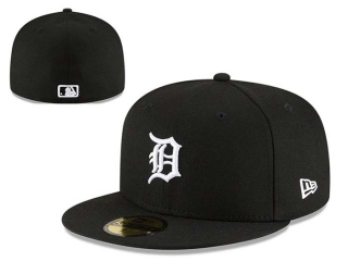 MLB Detroit Tigers Black Orange New Era 59FIFTY Fitted Hat 0501