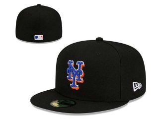 MLB New York Mets Black New Era 59FIFTY Fitted Hat 0501
